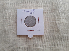 Kolikko 10 penniä v. 1986, Rahat ja mitalit, Keräily, Rovaniemi, Tori.fi Kolikko 10 penniä v. 1986, Rahat ja mitalit, Keräily, Rovaniemi, Tori.fi
