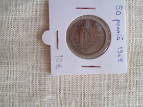 Kolikko 50 penniä vuodelta 1965, Rahat ja mitalit, Keräily, Rovaniemi, Tori.fi