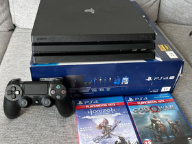 PS4 Pro 4K 1TB + ohjain, 2 peliä ja laatikko, Pelikonsolit ja pelaaminen, Viihde-elektroniikka, Turku, Tori.fi PS4 Pro 4K 1TB + ohjain, 2 peliä ja laatikko, Pelikonsolit ja pelaaminen, Viihde-elektroniikka, Turku, Tori.fi