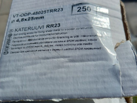Kateruuvi RR23 (harmaa) 4.8 x 25 mm, Eristys ja katot, Rakennustarvikkeet ja työkalut, Oulu, Tori.fi Kateruuvi RR23 (harmaa) 4.8 x 25 mm, Eristys ja katot, Rakennustarvikkeet ja työkalut, Oulu, Tori.fi