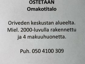 Orivedeltä omakotitalo etsinnässä, Myytävät asunnot, Asunnot, Orivesi, Tori.fi Orivedeltä omakotitalo etsinnässä, Myytävät asunnot, Asunnot, Orivesi, Tori.fi