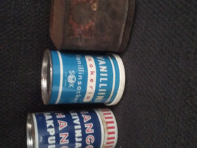 Vanhat pienet metalliset maustepurkit (kulumaa), Antiikki ja taide, Sisustus ja huonekalut, Muhos, Tori.fi Vanhat pienet metalliset maustepurkit (kulumaa), Antiikki ja taide, Sisustus ja huonekalut, Muhos, Tori.fi