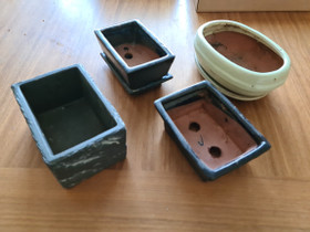 Neljä bonsai ruukkua, Ruukut, kivet ja koristeet, Piha ja puutarha, Oulu, Tori.fi Neljä bonsai ruukkua, Ruukut, kivet ja koristeet, Piha ja puutarha, Oulu, Tori.fi
