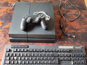 PS4 500GB+ ohjain+pelinäppäimistö, Pelikonsolit ja pelaaminen, Viihde-elektroniikka, Pieksämäki, Tori.fi