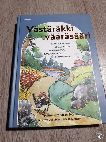 Runokirja Västäräkki Vääräsääri (yli 600 runoa...