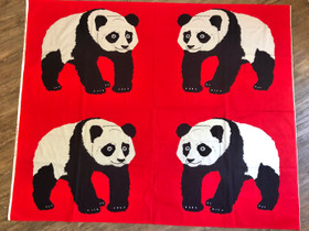 Barbara Brenner Panda vintage kangas, Matot ja tekstiilit, Sisustus ja huonekalut, Ylöjärvi, Tori.fi Barbara Brenner Panda vintage kangas, Matot ja tekstiilit, Sisustus ja huonekalut, Ylöjärvi, Tori.fi