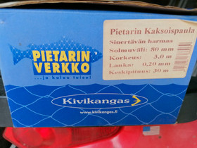 Uusi verkko, Kalastustarvikkeet, Metsästys ja kalastus, Kangasala, Tori.fi Uusi verkko, Kalastustarvikkeet, Metsästys ja kalastus, Kangasala, Tori.fi