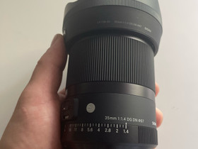 Sigma 35mm DG DN 1.4 art Sony, Objektiivit, Kamerat ja valokuvaus, Loppi, Tori.fi Sigma 35mm DG DN 1.4 art Sony, Objektiivit, Kamerat ja valokuvaus, Loppi, Tori.fi