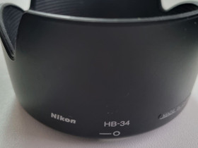 Nikon HB-34 vastavalosuoja, Valokuvaustarvikkeet, Kamerat ja valokuvaus, Kontiolahti, Tori.fi Nikon HB-34 vastavalosuoja, Valokuvaustarvikkeet, Kamerat ja valokuvaus, Kontiolahti, Tori.fi