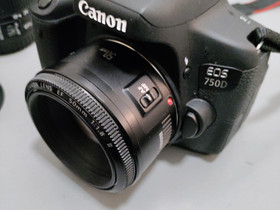 Canon EOS 750D ja tarvikkeet, Kamerat, Kamerat ja valokuvaus, Rauma, Tori.fi