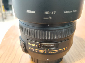 Nikkor AF-S 50mm f/1.4G -objektiivi, Objektiivit, Kamerat ja valokuvaus, Hämeenlinna, Tori.fi Nikkor AF-S 50mm f/1.4G -objektiivi, Objektiivit, Kamerat ja valokuvaus, Hämeenlinna, Tori.fi