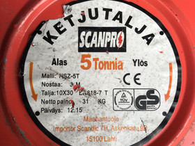 Ketjutalja 5 tonnia, Muut koneet ja tarvikkeet, Työkoneet ja kalusto, Kajaani, Tori.fi Ketjutalja 5 tonnia, Muut koneet ja tarvikkeet, Työkoneet ja kalusto, Kajaani, Tori.fi