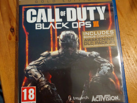 Ps4 Call of Duty Black OPS 3, Pelikonsolit ja pelaaminen, Viihde-elektroniikka, Oulu, Tori.fi