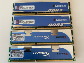 Kingston DDR3 1600MHz 4GB muistit (4kpl), Komponentit, Tietokoneet ja lisälaitteet, Raahe, Tori.fi Kingston DDR3 1600MHz 4GB muistit (4kpl), Komponentit, Tietokoneet ja lisälaitteet, Raahe, Tori.fi