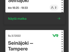 Junaliput Tre-Sjk, Matkat, risteilyt ja lentoliput, Matkat ja liput, Tampere, Tori.fi Junaliput Tre-Sjk, Matkat, risteilyt ja lentoliput, Matkat ja liput, Tampere, Tori.fi