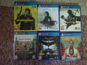 6 kpl Ps4 pelejä, Pelikonsolit ja pelaaminen, Viihde-elektroniikka, Kuopio, Tori.fi 6 kpl Ps4 pelejä, Pelikonsolit ja pelaaminen, Viihde-elektroniikka, Kuopio, Tori.fi