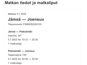 Matkaliput, Matkat, risteilyt ja lentoliput, Matkat ja liput, Joensuu, Tori.fi Matkaliput, Matkat, risteilyt ja lentoliput, Matkat ja liput, Joensuu, Tori.fi