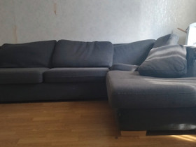 Harmaa iso divaani sohva, Sohvat ja nojatuolit, Sisustus ja huonekalut, Muhos, Tori.fi