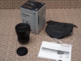 Panasonic LUMIX G VARIO 7-14 mm / f4.0 ASPH-objekt, Objektiivit, Kamerat ja valokuvaus, Hyrynsalmi, Tori.fi Panasonic LUMIX G VARIO 7-14 mm / f4.0 ASPH-objekt, Objektiivit, Kamerat ja valokuvaus, Hyrynsalmi, Tori.fi