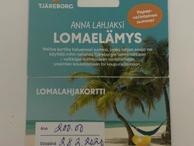 Tjäreborg - lahjakortti, Matkat, risteilyt ja lentoliput, Matkat ja liput, Seinäjoki, Tori.fi Tjäreborg - lahjakortti, Matkat, risteilyt ja lentoliput, Matkat ja liput, Seinäjoki, Tori.fi