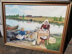 Taulu, pyykki ja nuotio, Taulut, Sisustus ja huonekalut, Pori, Tori.fi Taulu, pyykki ja nuotio, Taulut, Sisustus ja huonekalut, Pori, Tori.fi