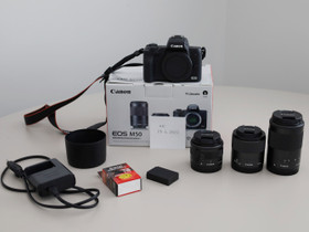 Canon EOS M50, objektiiveja ja tarvikkeita, Kamerat, Kamerat ja valokuvaus, Vihti, Tori.fi
