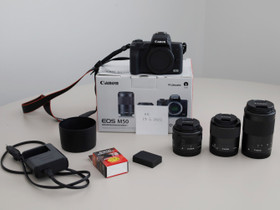 Canon EOS M50, objektiiveja ja tarvikkeita, Kamerat, Kamerat ja valokuvaus, Vihti, Tori.fi Canon EOS M50, objektiiveja ja tarvikkeita, Kamerat, Kamerat ja valokuvaus, Vihti, Tori.fi