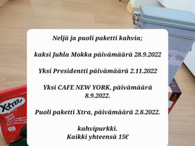 Kahvipurkki + 4 ja puoli kahvipaketti, Muut keittiötarvikkeet, Keittiötarvikkeet ja astiat, Kirkkonummi, Tori.fi Kahvipurkki + 4 ja puoli kahvipaketti, Muut keittiötarvikkeet, Keittiötarvikkeet ja astiat, Kirkkonummi, Tori.fi