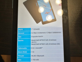 Lenovo tab E7 TB-7104F, Tabletit, Tietokoneet ja lisälaitteet, Liperi, Tori.fi