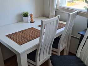 Pohjanmaan Aava -ruokapöytä ja Taru -tuolit (4kpl), Pöydät ja tuolit, Sisustus ja huonekalut, Tampere, Tori.fi