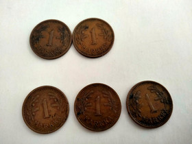 Kuparimarkat 1941 ja 1942, Rahat ja mitalit, Keräily, Kalajoki, Tori.fi Kuparimarkat 1941 ja 1942, Rahat ja mitalit, Keräily, Kalajoki, Tori.fi