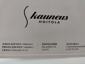 Skauneushoitola hemmotteleva kasvohoito lahjakortt, Kauneudenhoito ja kosmetiikka, Terveys ja hyvinvointi, Joensuu, Tori.fi Skauneushoitola hemmotteleva kasvohoito lahjakortt, Kauneudenhoito ja kosmetiikka, Terveys ja hyvinvointi, Joensuu, Tori.fi