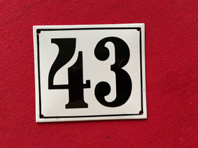 Emalikyltti numero 43, Muu rakentaminen ja remontointi, Rakennustarvikkeet ja työkalut, Vantaa, Tori.fi Emalikyltti numero 43, Muu rakentaminen ja remontointi, Rakennustarvikkeet ja työkalut, Vantaa, Tori.fi