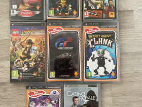 PSP pelejä, Pelikonsolit ja pelaaminen, Viihde-elektroniikka, Hollola, Tori.fi