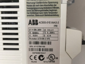 ABB taajuusmuuttaja ACS55 0,75kW, Sähkötarvikkeet, Rakennustarvikkeet ja työkalut, Raisio, Tori.fi ABB taajuusmuuttaja ACS55 0,75kW, Sähkötarvikkeet, Rakennustarvikkeet ja työkalut, Raisio, Tori.fi