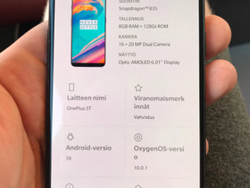 OnePlus 5T 8/128GB, Puhelimet, Puhelimet ja tarvikkeet, Vantaa, Tori.fi OnePlus 5T 8/128GB, Puhelimet, Puhelimet ja tarvikkeet, Vantaa, Tori.fi