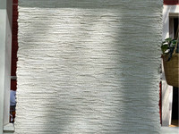 Valkoinen räsymatto lyhyt (76x189cm)