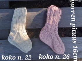 Villasukat koko n.22 ja n.26, Lastenvaatteet ja kengät, Kajaani, Tori.fi