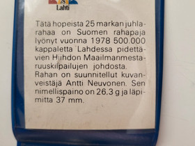 25 markan juhlaraha 1978, Rahat ja mitalit, Keräily, Varkaus, Tori.fi 25 markan juhlaraha 1978, Rahat ja mitalit, Keräily, Varkaus, Tori.fi