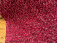Kudottu matto viininpunainen (230x156cm)