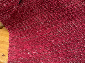 Kudottu matto viininpunainen (230x156cm), Matot ja tekstiilit, Sisustus ja huonekalut, Alavus, Tori.fi