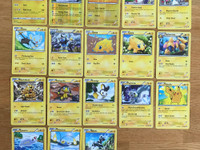 Sähkötyypin Pokémon-kortteja (18 kpl)