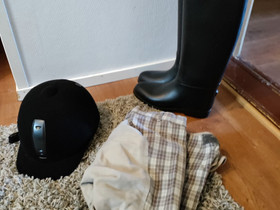 Kypärä, housut ja saappaat, Muut hevostarvikkeet, Hevoset ja hevosurheilu, Pyhtää, Tori.fi Kypärä, housut ja saappaat, Muut hevostarvikkeet, Hevoset ja hevosurheilu, Pyhtää, Tori.fi