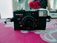 Konica C35 EF Point & Shoot Film Camera 38mm
