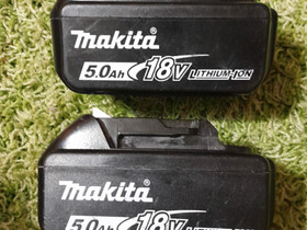 2 kpl Makitan 18V 5mAh -akkuja, Muut koneet ja tarvikkeet, Työkoneet ja kalusto, Turku, Tori.fi