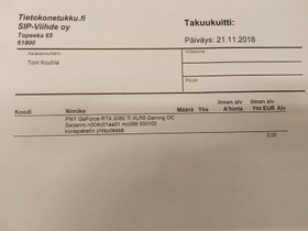 Geforce RTX 2080 TI GAMING OC, Komponentit, Tietokoneet ja lisälaitteet, Lappeenranta, Tori.fi Geforce RTX 2080 TI GAMING OC, Komponentit, Tietokoneet ja lisälaitteet, Lappeenranta, Tori.fi