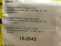 Nissan Cherry jarrulevyt