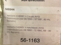 Nissan Cherry jarrulevyt