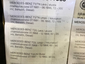 Mb TN T2 LN1 601 602 611 jarrulevyt, Autovaraosat, Auton varaosat ja tarvikkeet, Turku, Tori.fi