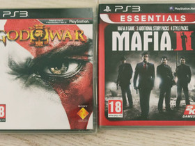 Kaksi Playstation3 peliä, god of war ja mafia 2, Pelikonsolit ja pelaaminen, Viihde-elektroniikka, Jyväskylä, Tori.fi